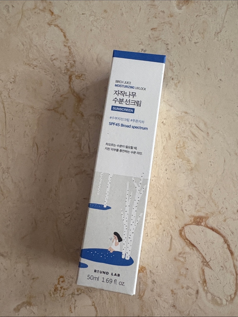 ROUND LAB Birch Juice Moisturizing UV LOCK SPF 45, 1.69 Fl Oz